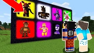 ENCONTRAMOS OS PORTAIS DOS ANIMATRONICS NO MINECRAFT! (FIVE NIGHTS AT FREDDY'S)