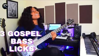 3 Gospel Bass Licks / Movements You Should know | Bass Lesson