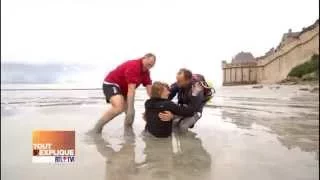 Les sables mouvants au Mont Saint-Michel !