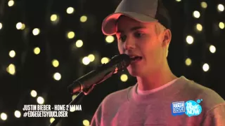 Justin Bieber 'Home To Mama'   intimate and acoustic for The Edge