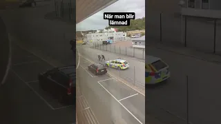 Moped kör ifrån polisen i Göteborg #fördig #roligt #sverige #fail #polisen #blir #lämnad #bakom #bil