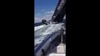 2013 SOLAS Big Boat Challenge - John Dee Dahlenburg's Video Of Loyal Headsail Explosion