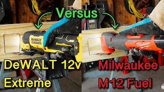 DeWALT 12v Extreme verses Milwaukee M12 Fuel multi tools