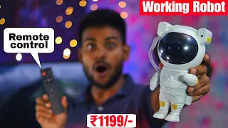 Robot in space suit & nebula light with star ⭐ | techie vsk