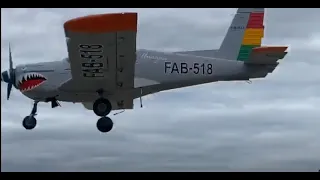 Zlín 242L Barrel roll crash