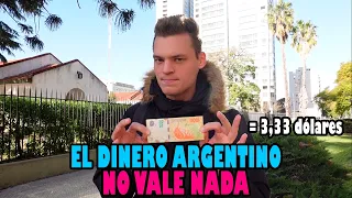 Crisis en Argentina | El dinero no vale nada. 1000 pesos = 3 dólares.