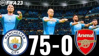 FIFA 23 - MESSI, RONALDO, MBAPPE, NEYMAR, ALL STARS | MAN CITY 75-0 ARSENAL  ! UCL FINAL !