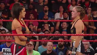 Ronda Rousey Vs Bayley Campeonato Femenino Raw - WWE Raw 28/01/2019 (En Español)