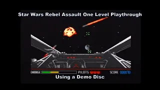 Megadrive Mega-CD Demo Disc Star Wars Rebel Assault One Level Playthrough :D