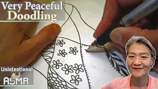 Unintentional ASMR ✍️ VERY Relaxing Doodling (Asian Accent, Whispering, Humming)