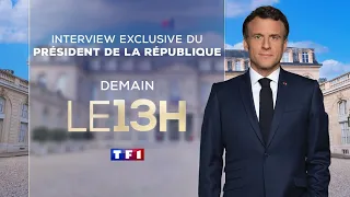 bande-annonce interview exclusive Emmanuel Macron demain à 13h00 TF1