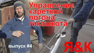 Управление кареткой погона гикашкота. Я&K.