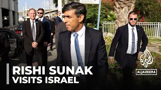 War on Gaza: UK prime minister Rishi Sunak visits Israel