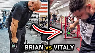 BRIAN SHAW vs VITALY LALETIN Grip Strength Comparison!