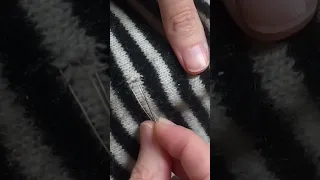 How to fix a hole in a cashmere scarf