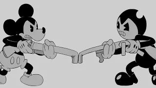 "Cartoon Rivals" Unlikely rivals but Mickey Mouse and Cartoon Bendy sings it