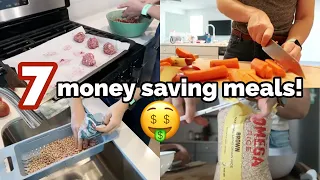 7 MONEY SAVING MEALS YOU MUST MAKE! Low Budget Family Friendly Meals to SAVE MONEY!