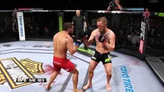 UFC 189: Conor McGregor vs. Chad Mendes in round 5