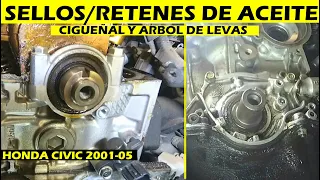 Cambiando de Sellos de Aceite (arbol de levas y cigueñal) en un Honda civic