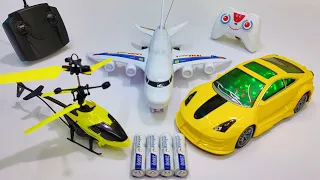 Rc Airbus B38O and 3D Lights Rc Car, Rc Helicopter, Airbus A38O, aeroplane, remote car, caar toy,