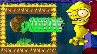 99 Gatling Pea Red Tall Nut vs Dr. Zomboss vs 99 Gargantuar - Plants vs Zombies