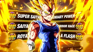 EZA SOON?? LEVEL 10 LINKS 100% RAINBOW STAR LR MAJIN VEGETA! (DBZ: Dokkan Battle)