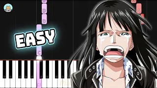 One Piece OP 5 - "Kokoro no Chizu" - EASY Piano Tutorial & Sheet Music