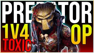 LEVEL 170 WOLF PREDATOR *TOXIC BUILD* in Predator 1v4 OP! "THEY CAN'T SEE ME!" | Predator Movie 2022