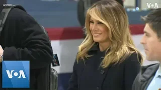 Melania Trump Visits Service Members and Families