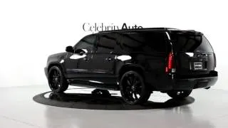 2007 CADILLAC ESCALADE ESV 6.2L BLK/BLK REAR ENT INFO PKG SOUND PKG 26" LORENZO