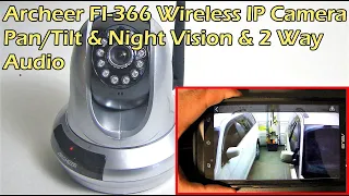 ARCHEER 720P Wireless IP Camera with Pan/Tilt & Night Vision