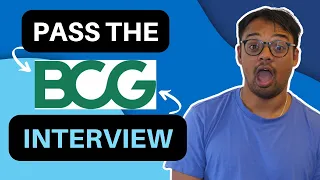 [2022] Pass the BCG Interview | Boston Consulting Group Video Interview