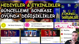 HEDİYELER & ETKİNLİKLER & YENİ PAKETLER & LİSANSLAR ve TÜM GELİŞMELER eFootball 2023 Mobile