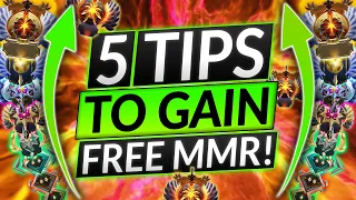 5 TIPS To Gain Free MMR - Secrets To Climb Rank Fast - Dota 2 7.35b Guide