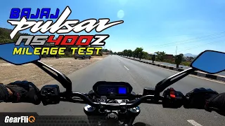 Bajaj Pulsar NS400Z - Mileage Test | GearFliQ