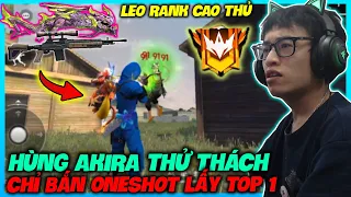 FREE FIRE | HÙNG AKIRA LEO RANK CAO THỦ OUT TRÌNH, CHỈ ONESHOT 1 VIÊN ĐẠN LẤY TOP TRÙM M1014