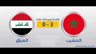 نهائي كأس العرب للصالات 2022 المغرب 3 - العراق 0 _ المباراة كاملة