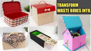 5 Best use of waste cardboard boxes that everyone can do easily/5 cool cardboard box reuse ideas