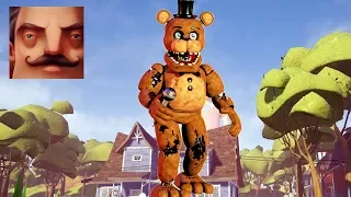 Hello Neighbor - My New Neighbor Withered Freddy FNAF Act 1 Gameplay Walkthrough Part 572