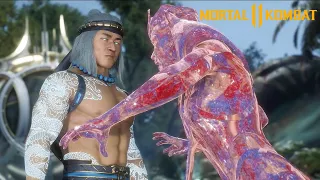 Fire God Liu Kang kills Kronika| MK 11 Ending Scene with Kitana