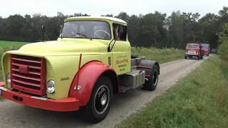 Daf oldtimers op de OCV najaarsrit 25-09-2021 rondrit