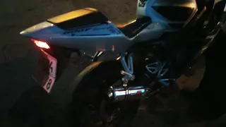 Dominator exhaust (LOUD!) CBR600 F4i, comparison & flyby