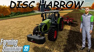 Field Preparation with Disc Harrow | Elmcreek Map | Farming Simulator 22 | 4K Video