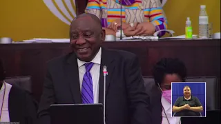 President Cyril Ramaphosa presents the Presidency Budget Vote 2022/23