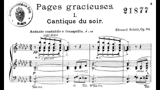 Eduard Schütt | Cantique du soir, Op.94/1 | Pages gracieuses