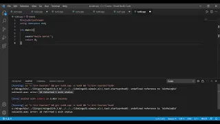 C/C++ VISUAL STUDIO CODE (1d returned error)//WINDOWS 10