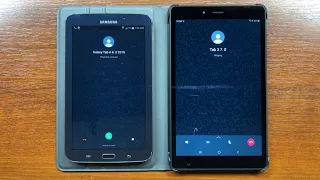 Samsung Galaxy Tab 3 7.0 vs Tab A 8.0 WhatsApp Incoming & Outgoing Voice & Video Calls. Android 4,11