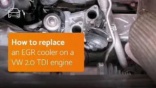 How to replace an EGR cooler on a VW 2.0 TDI engine