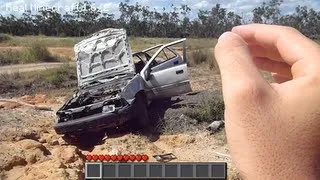 Real Life Minecraft - CAR CARNAGE WRECKAGE (Realistic Minecraft)