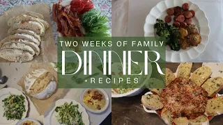 TWO WEEKS OF DINNER IDEAS || LARGE FAMILY, BUSY SEASON, WHAT'S FOR DINNER?